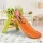 Keezi Panda Kids Slide & Basketball Hoop Set, 100cm, Eco-Friendly Non-Toxic PE, Indoor/Outdoor, Easy Assembly, Orange