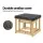 Keezi Kids Wooden Sandpit & Water Table Set - Durable Fir Wood, Eco-Friendly, 101cm, Outdoor Play for Ages 3+