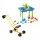 Keezi Ride On Digger Sand and Water Table Sandpit Set with Waterwheel Windmill and Sand Castle Toys