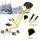 Keezi Ride On Digger Sand and Water Table Sandpit Set with Waterwheel Windmill and Sand Castle Toys
