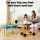 Keezi Ride On Digger Sand and Water Table Sandpit Set with Waterwheel Windmill and Sand Castle Toys