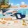 Keezi Kids Water Gun 600cc Large Capacity Water Blaster Toy for Pool Beach and Backyard Play Blue