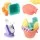 Keezi Kids Sand & Water Table Set - 16pc Kit with Sand Truck, Windmill, Bucket, Shovel - Safe, EN71 Certified, Ages 3+
