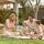 Keezi Kids Sandpit Beach Toys Set with Wheelbarrow Shovel Rake Watering Can Animal Moulds Waterwheel Multicolour