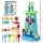 Keezi Kids Sand & Water Table with Waterfall Wall - Non-Toxic, EN71 Certified, 43x34x92cm, Perfect for Outdoor Fun!