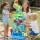 Keezi Kids Sand & Water Table with Waterfall Wall - Non-Toxic, EN71 Certified, 43x34x92cm, Perfect for Outdoor Fun!