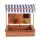 Keezi Kids Wooden Sandpit with Adjustable Canopy, UV Resistant, Solid Oak, 110cm, EN71 Certified, Ages 3-6, Outdoor Fun