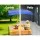Keezi Kids Wooden Sandbox with Adjustable Waterproof Canopy, Dual Water Basins, and Firwood Construction - 103cm