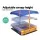 Keezi Kids Wooden Sandbox with Adjustable Waterproof Canopy, Dual Water Basins, and Firwood Construction - 103cm