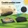 Keezi Kids 182cm Octagon Wooden Sandpit Grey with Built in Seats Cover Ground Sheet AS8124 Certified