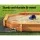 Keezi Kids Wooden Sandpit with Cover and Bench Seat, 182cm - Safe, Durable, AS8124 Certified, Easy Assembly