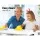Keezi 5PCS Kids Table and Chairs Set: Durable Birch Plywood, Non-Toxic Finish, White/Natural, Easy to Clean