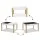Keezi 3PCS Kids Table & Chairs Set - Eco-Friendly MDF & Pine, Chalkboard Desk, Storage Compartments, EN71 Certified