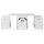 Keezi 3PCS Kids Table and Chairs Set with Storage Box, Eco-Friendly MDF, 75x48cm, White - Safe, Stylish, and Durable