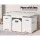 Keezi 3PCS Kids Table and Chairs Set with Storage Box, Eco-Friendly MDF, 75x48cm, White - Safe, Stylish, and Durable