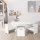 Keezi 3PCS Kids Table and Chairs Set with Storage Box, Eco-Friendly MDF, 75x48cm, White - Safe, Stylish, and Durable