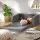 Keezi Kids Sofa 2 Seater - Grey Velvet Flip Open Couch with Timber Frame, Comfortable Sponge Padding, Compact Design
