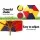 Keezi Kids Wooden Picnic Table Set with Umbrella - Fir Wood, Seats 4, Indoor/Outdoor, Non-Toxic Finish, Ages 3-8
