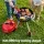 Keezi Kids Pretend BBQ Play set with Simulated Charcoal Lights Play Food Wheels Multicolour Role Play Toy