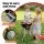 Keezi Kids Pretend BBQ Play set with Simulated Charcoal Lights Play Food Wheels Multicolour Role Play Toy