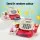 Keezi Kids Cash Register Playset - Colourful 18pc Role-Play Toy with Scanner, Calculator, Money, 31x11.5x15cm, Ages 3