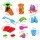 Keezi Kids Sand and Water Table Play Set with Chair – Non-Toxic, Eco-Friendly, 2-in-1 Sandpit for Ages 3+, 62x43x53
