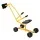 Keezi Kids Ride On Digger Bulldozer - Realistic Yellow Excavator Toy with 360° Rotating Seat, 50kg Capacity, Ages 3+