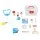 Keezi Kids Doctor Nurse Play Set - 16-Piece Medical Kit with Stethoscope, Multicoloured, 20x14x12.5cm, Ages 3+