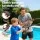 Keezi Electric Water Gun for Kids & Adults, 500ml Tank, 6.5m Range, Auto & Manual Mode, Grey, 3.7V Battery,