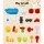 Keezi Kids Sandpit & Water Table Play Set - Eco-Friendly, Non-Toxic, EN71 Certified, 30x46x55cm, Ages 3+, Lightweight
