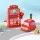 Keezi Kids Gas Station Pretend Playset - Durable Plastic, Interactive Sounds, Credit Card Machine, Ages 3+, 13x7x23cm