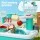 Keezi Kids Kitchen Play Set - Green Pretend Sink with Sensor, Realistic Washing & Removable Legs, 38cm x 27cm x 25cm