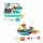 Keezi Kids Pretend Kitchen and Water Playset with Fishing Game and Sensor Tap Multicoloured