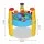 Keezi Kids Sand & Water Table Play Set - EN71 Certified, Non-Toxic, 26-Piece Outdoor Fun with Adjustable Umbrella