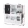 Keezi Kids Wooden Kitchen Play Set - 80CM, Solid Wood, Non-Toxic, Includes Cooking Accessories, Oven, Blackboard, White