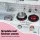 Keezi Kids Wooden Kitchen Play Set - 80CM, Solid Wood, Non-Toxic, Includes Cooking Accessories, Oven, Blackboard, White