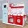 Keezi Kids Wooden Kitchen Play Set - Pretend Cooking Toys, Red/Pink, Solid Wood, 105x31x97cm, EN71 Certified, Ages 3+