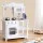 Keezi Wooden Kids Kitchen Play Set - Realistic Pretend Cooking Toys, Solid Wood, 60x30x85cm, Safe & Sturdy, Ages 3+