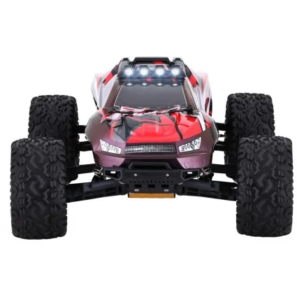 Keezi Kids 2WD Off-Road Remote Control Car - 1:8 Scale, 38km/h Speed, Simulated Lights, 45cm, Ages 8+,