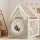Keezi Kids Play Tent Playhouse Castle with Floor Mat, HDPE Panels, Breathable Curtains, 85x85x113cm, Indoor Outdoor