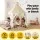 Keezi Kids Play Tent Playhouse Castle with Window Flag Carry Bag Multicolour 121 x 100 x 133 cm for 3-6 years