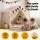 Keezi Kids Play Tent with Star Lights Flag Banner Indoor Playhouse 144cm x 95cm x 130cm for 3–4 Children