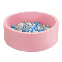 Keezi Kids Ball Pit 90x30cm - Pink Ocean Foam Play Pool with 200 Balls, Soft Non-Toxic Material, Easy to Clean & Store Keezi Kids Ball Pit 90x30cm - Pink Ocean Foam Play Pool with 200 Balls, Soft Non-Toxic Material, Easy to Clean & Store