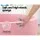 Keezi Kids Ball Pit 90x30cm - Pink Ocean Foam Play Pool with 200 Balls, Soft Non-Toxic Material, Easy to Clean & Store