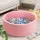 Keezi Kids Ball Pit 90x30cm - Pink Ocean Foam Play Pool with 200 Balls, Soft Non-Toxic Material, Easy to Clean & Store