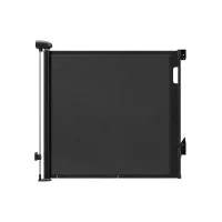 Keezi Retractable Safety Gate 140cm Black Baby and Pet Barrier for Doorways and Stairs