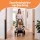 Keezi Retractable Safety Gate 140cm Black Baby and Pet Barrier for Doorways and Stairs