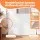 Keezi Retractable Safety Gate Baby Gate Pet Fence 140cm White for Stairs and Doorways