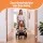 Keezi Retractable Safety Gate Baby Gate Pet Fence 140cm White for Stairs and Doorways