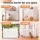 Keezi Retractable Safety Gate Baby Gate Pet Fence 140cm White for Stairs and Doorways